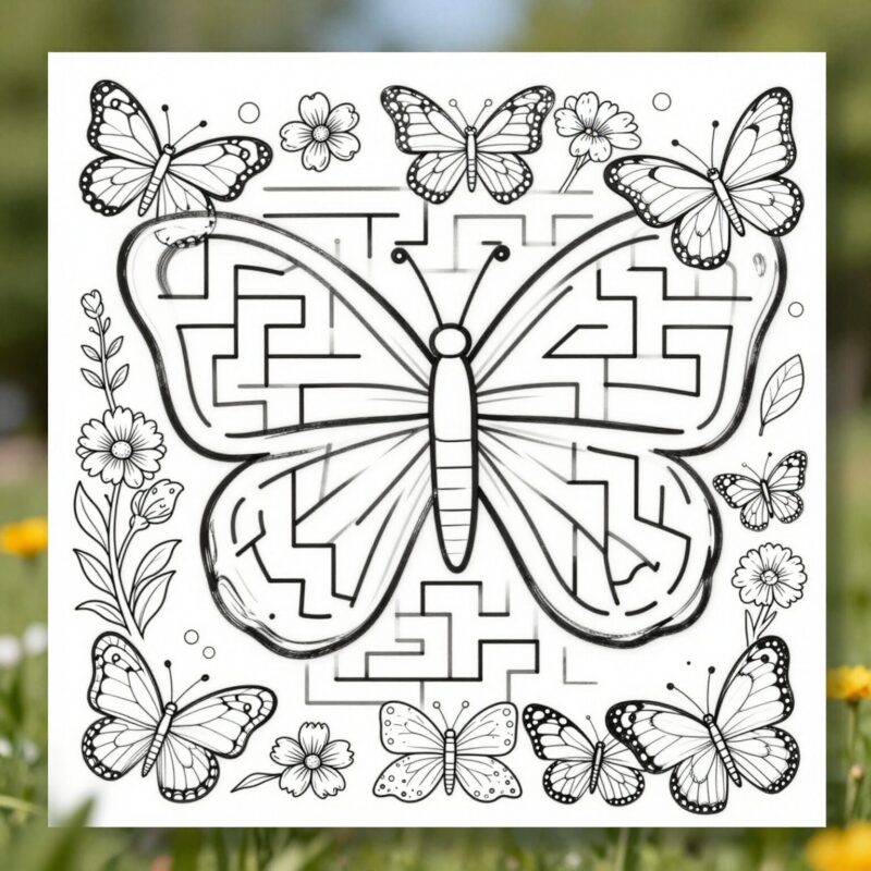 9. Butterfly Garden Maze