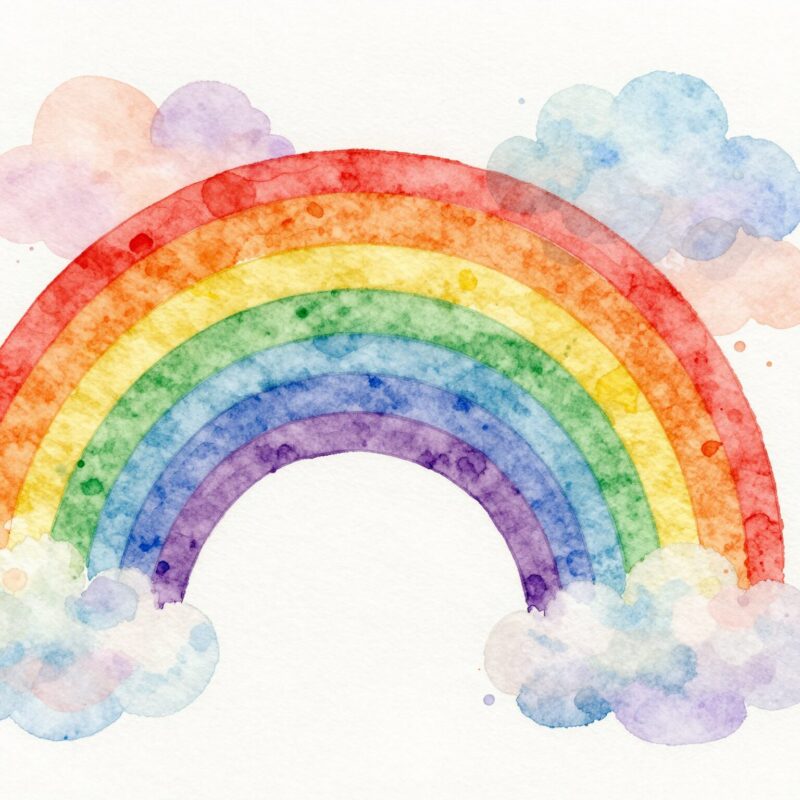 10 easy watercolor projects for kids 2 1. Color Wash Rainbow