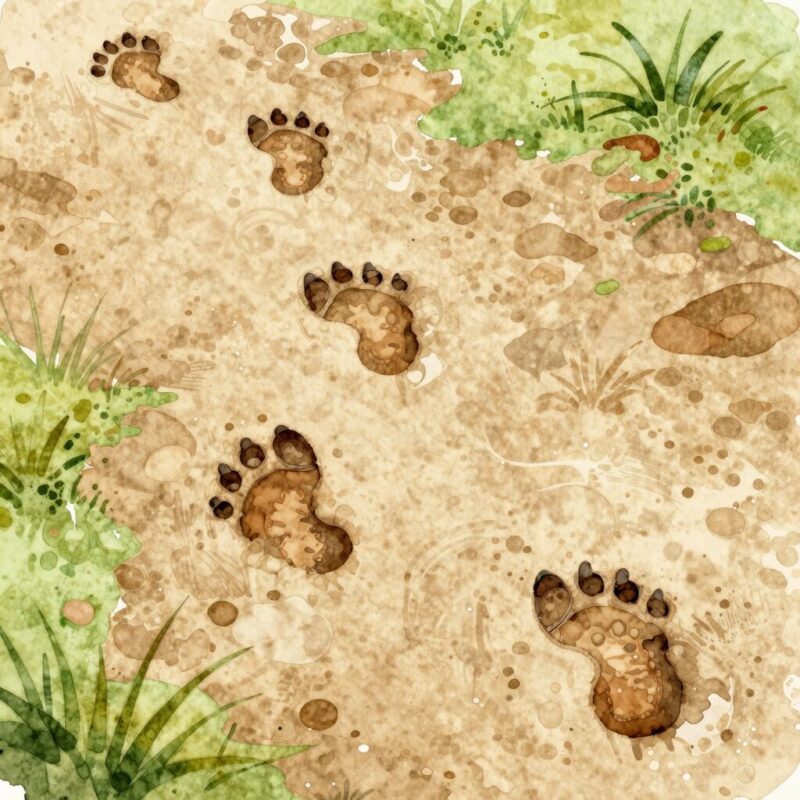10 easy watercolor projects for kids 8 7. Dinosaur Footprints and Tracks