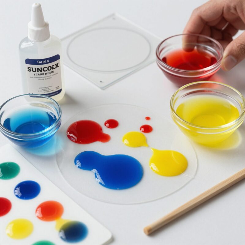 Step 2: Choose Your Glue + Color Plan (Clear vs. Colored)