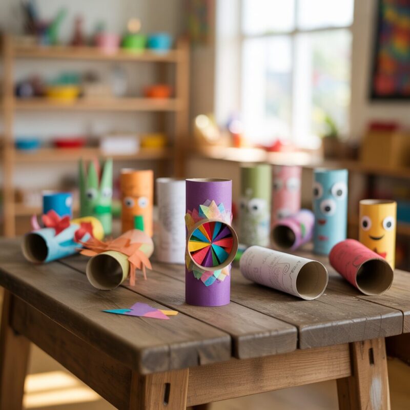 4. Kaleidoscope Viewer Made from a Paper Roll