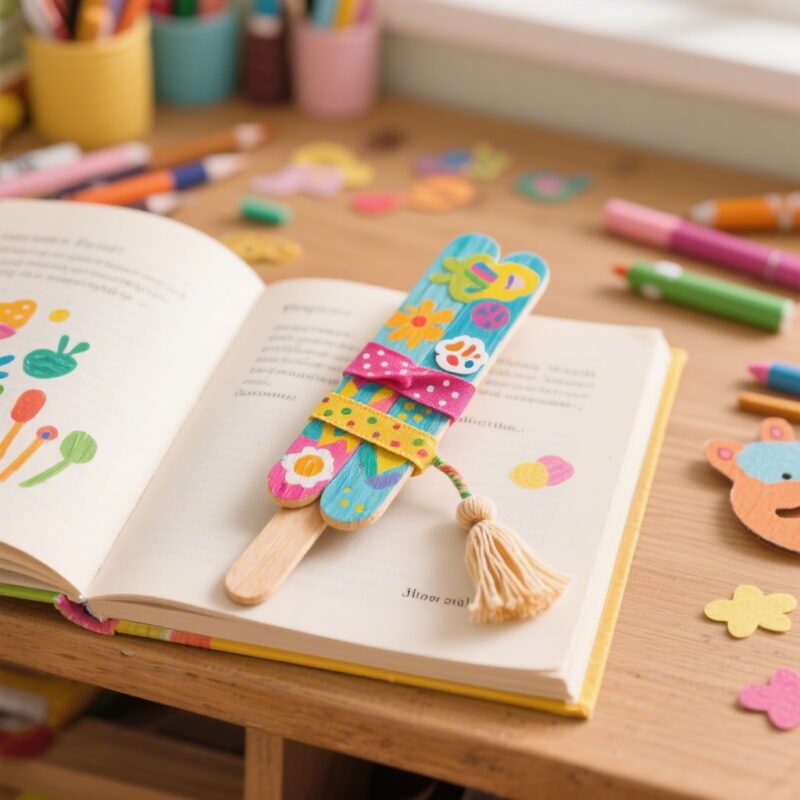 2. Popsicle Stick Bookmark
