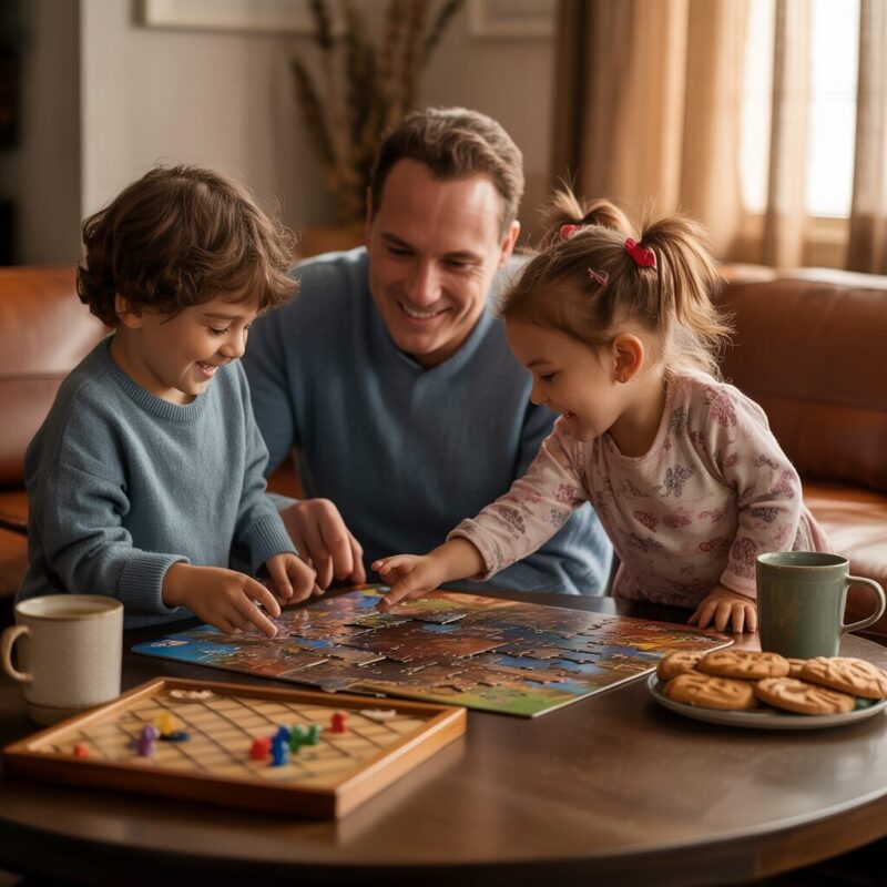 14 Indoor Activities for Kids at Home 11 10. Puzzle and Board Game Hour