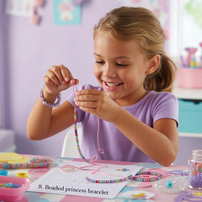 10 Fun Princess Crafts for Kids 8 8. Beaded Princess Bracelet or Necklace