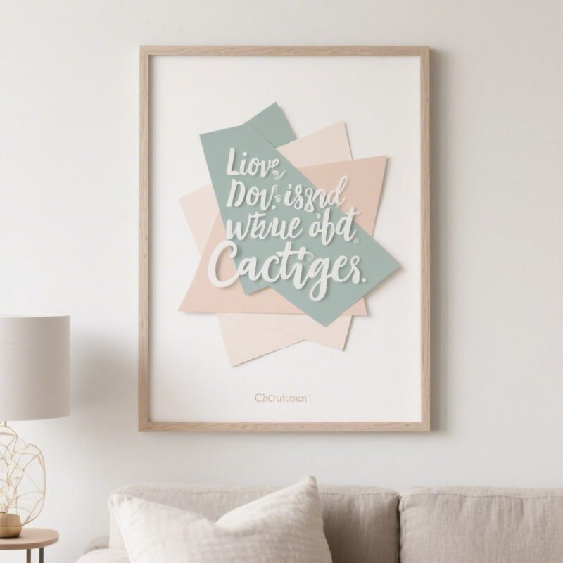 12 Cardstock Cricut Ideas for Every Season 7 7. Wall Art and Quotes