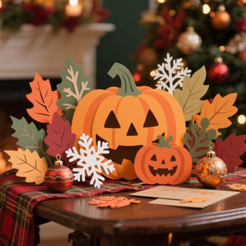 12 Cardstock Cricut Ideas for Every Season 10 10. Seasonal Decorations