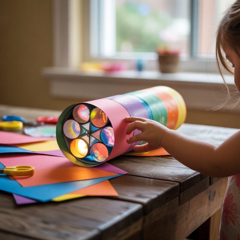 4. Paper Roll Kaleidoscope