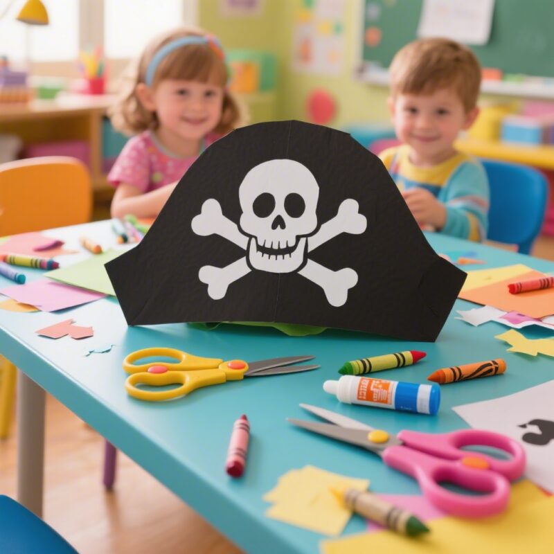 10 Easy Pirate Art Projects for Kids 1. Paper Pirate Hat