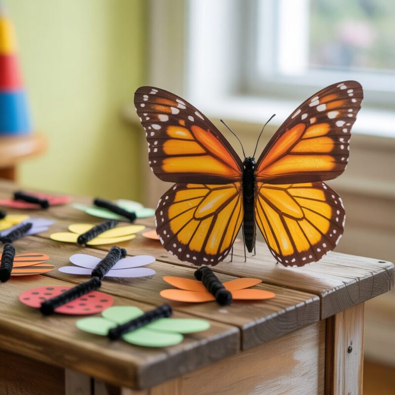 6. Monarch Butterfly Coffee Filter Craft