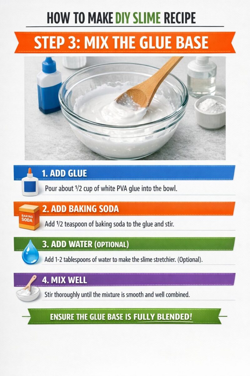 Step 3: Mix the Glue Base