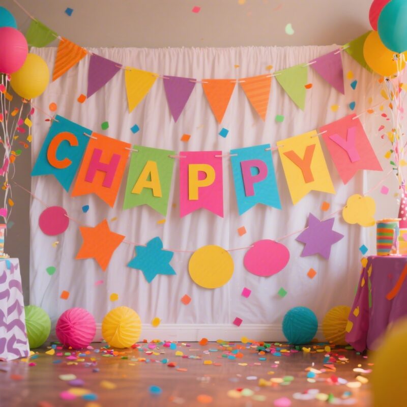 12 Cardstock Cricut Ideas for Every Season 3 3. Party Banners