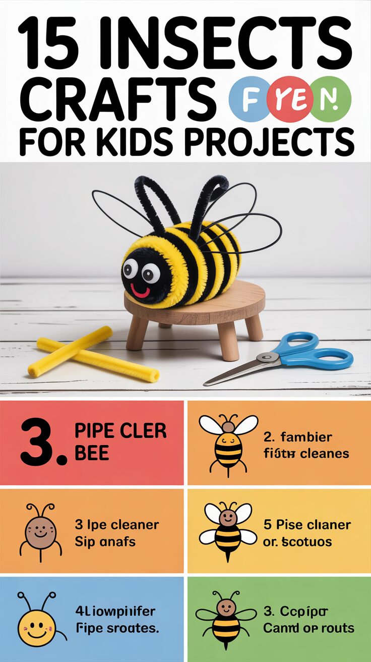 3. Pipe Cleaner Bee