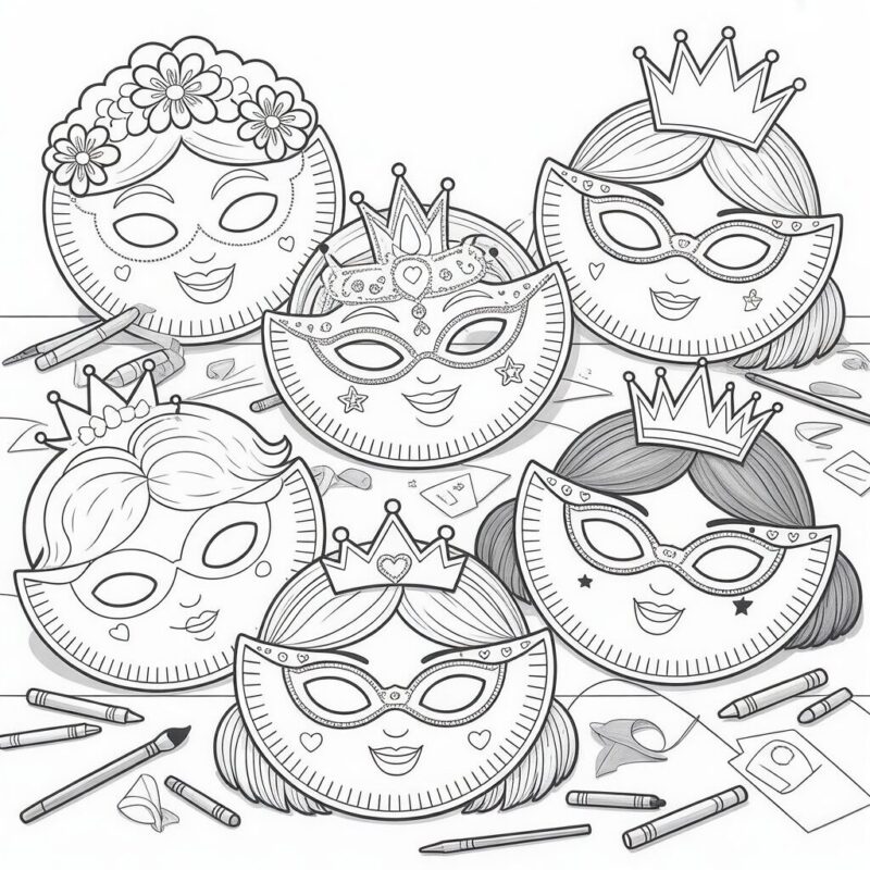 10 Fun Princess Crafts for Kids 6 6. Paper Plate Princess Mask