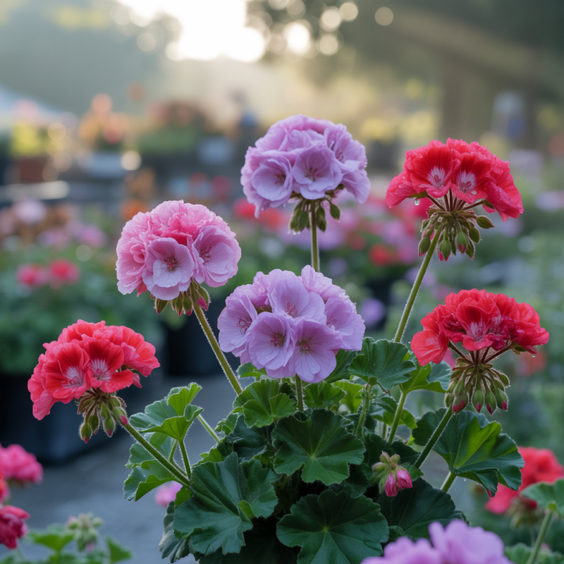 9. Geranium (Pelargonium) or Hardy Geranium (depending on your climate)