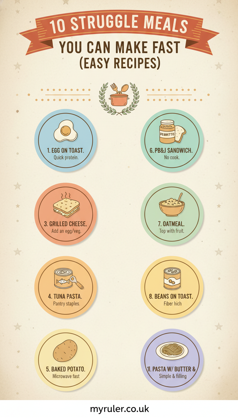 Step 3: 10 Struggle Meals You Can Make Fast (Easy Recipes)