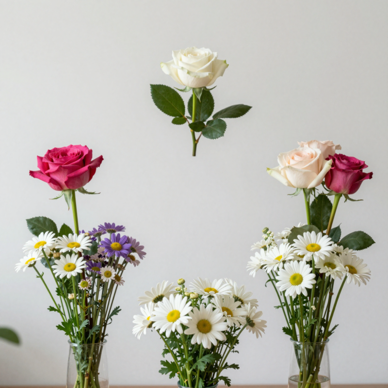 5. Odd-number focal clusters (3s and 5s) for visual balance