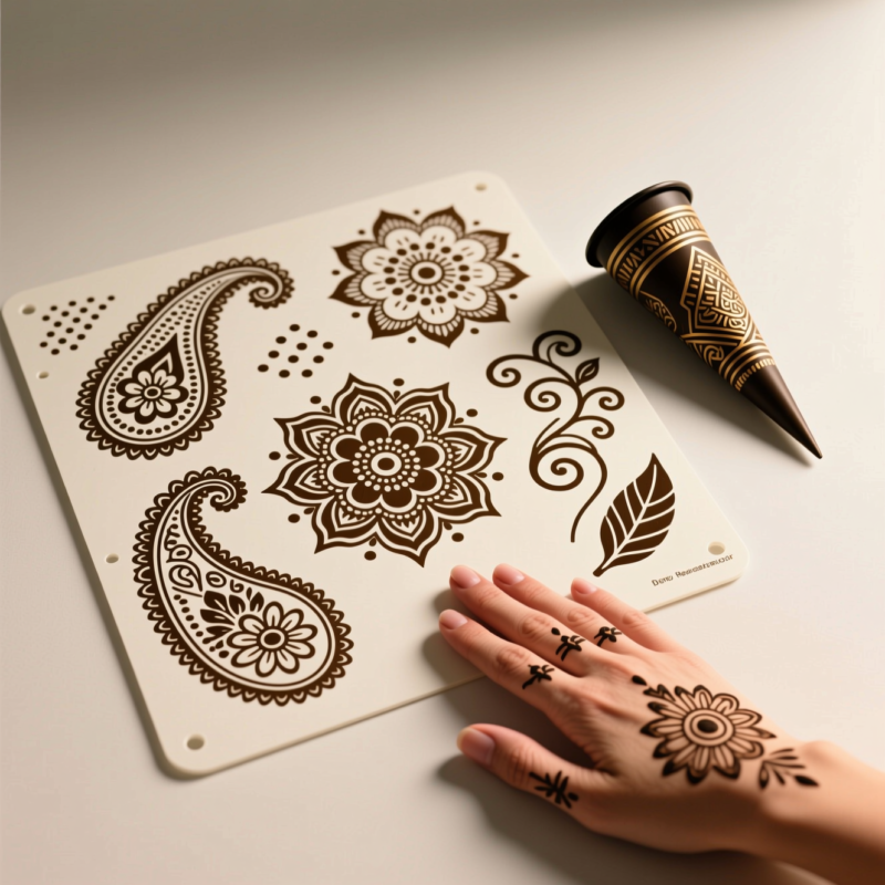 12 Henna Hand Design Ideas: Easy and creative 4 Step 4: Use Core Motifs as Your Building Blocks