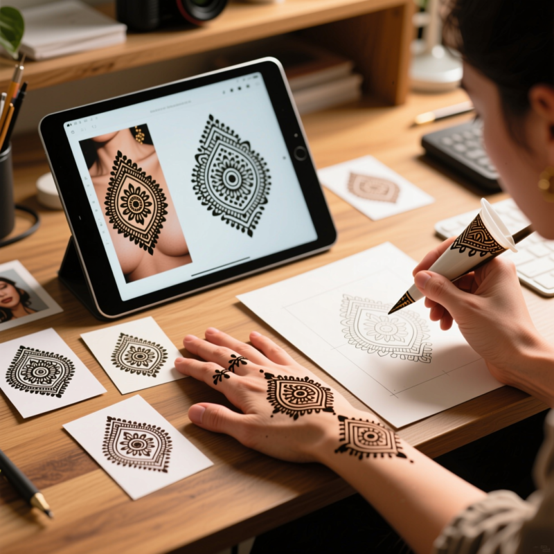 12 Henna Hand Design Ideas: Easy and creative 8 Step 8: Inspiration Sources & How to Use References Without Copying