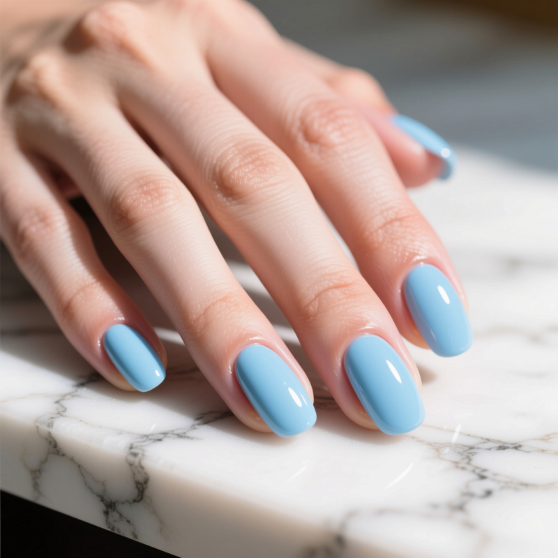 Step 5: Try Design #1 — Milky Soft Blue (Single-Color Minimal)