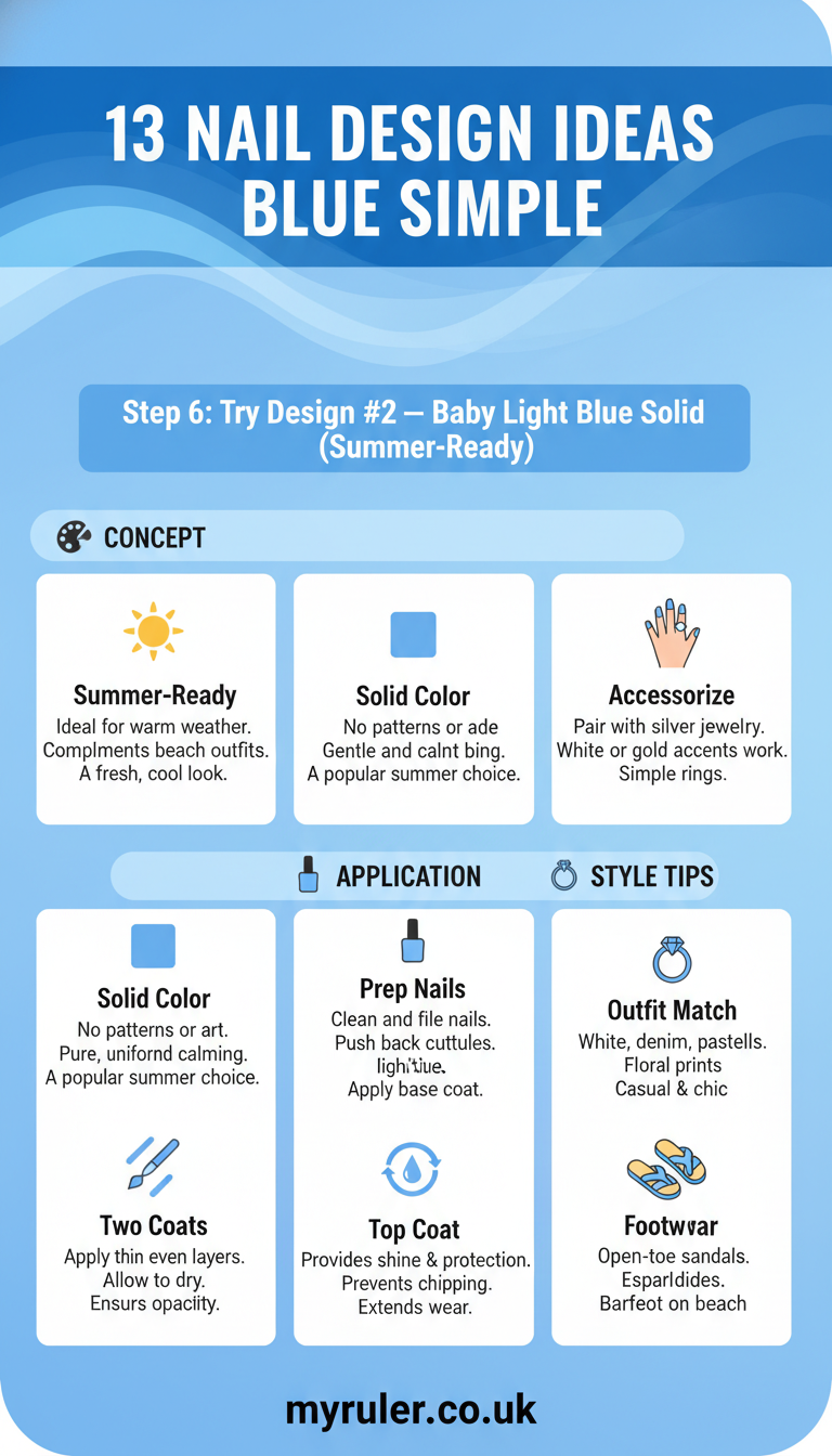 Step 6: Try Design #2 — Baby Light Blue Solid (Summer-Ready)