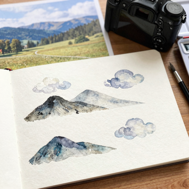 Home 3 Step 10: Easy Mountain/Cloud Forms