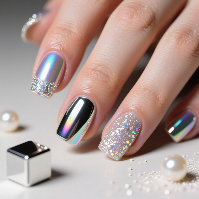 Step 7: Add Shimmer, Chrome, and Texture Details (1 look)