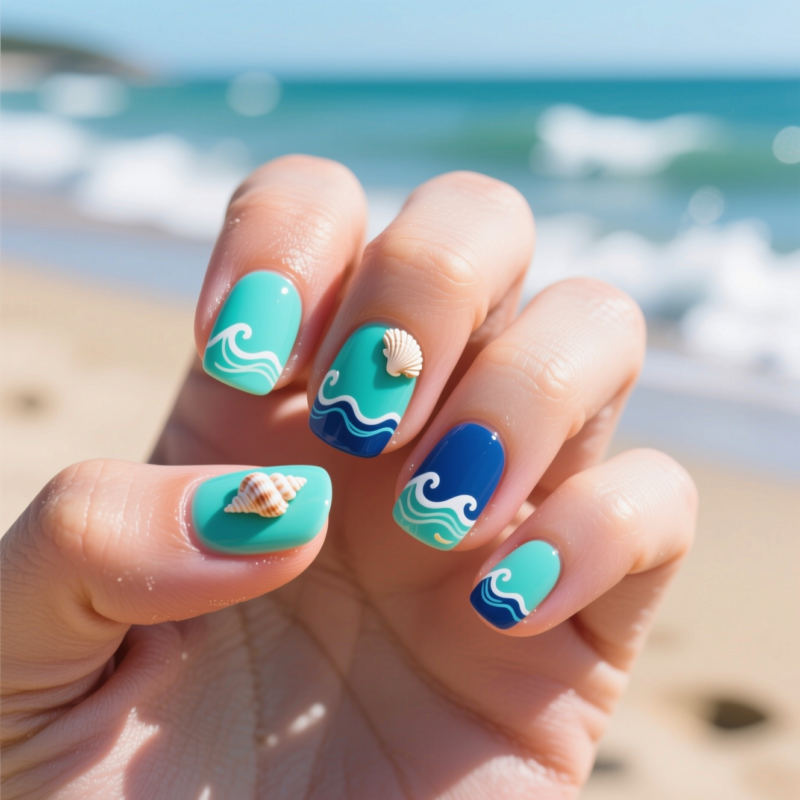Step 8: Finish with Ocean-Themed Fun (1 look)