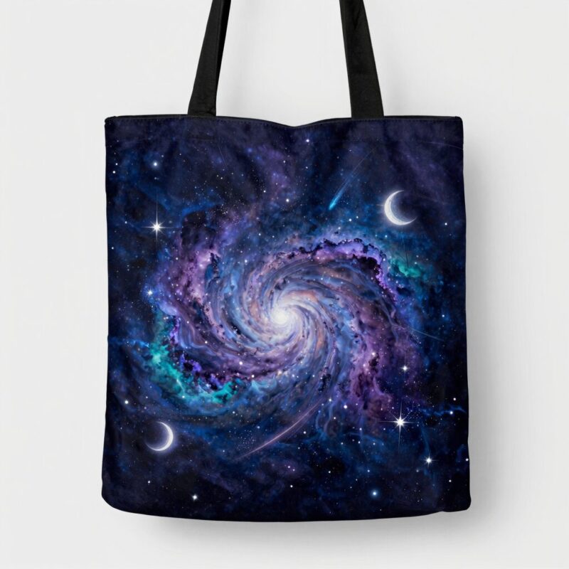 12 smart diy tote bag painting ideas 9 9. Galaxy Swirls with Stars (Weekend Wow Project)