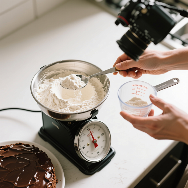 Chocolate Cake Recipe Moist: How I Make It Tender, Rich, and Never Dry 3 Step 2: Measure Flour the Way Moist Cake Demands