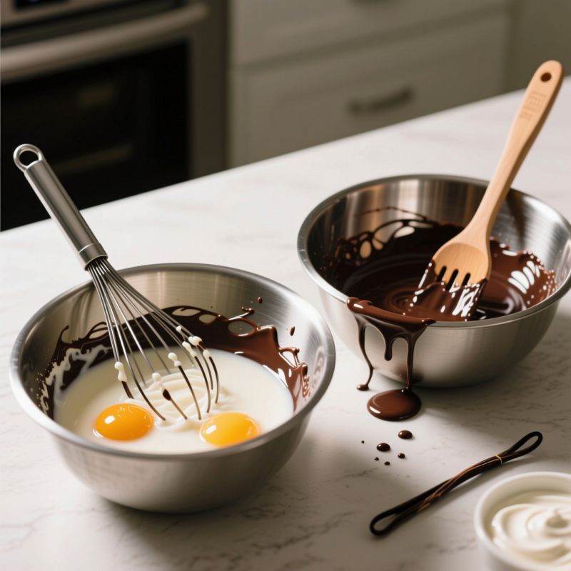 Chocolate Cake Recipe Moist: How I Make It Tender, Rich, and Never Dry 5 Step 4: Whisk the Wet Ingredients Separately (Then Combine Gently)