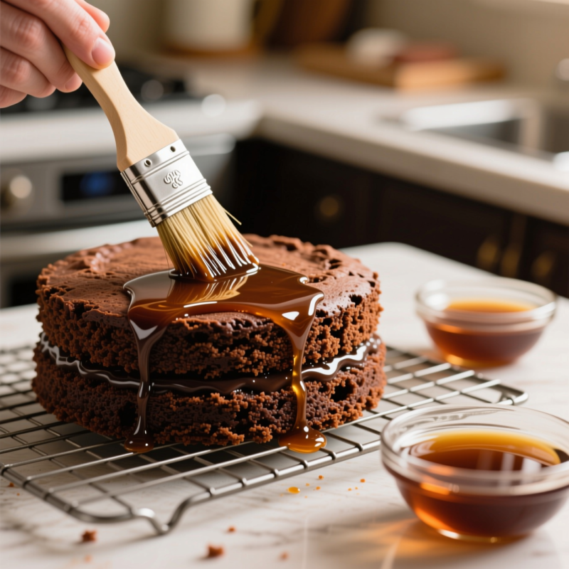 Chocolate Cake Recipe Moist: How I Make It Tender, Rich, and Never Dry 9 Step 8: Cool Briefly, Then Moisture-Proof With Simple Syrup (If You Want Extra-Extra Moist)