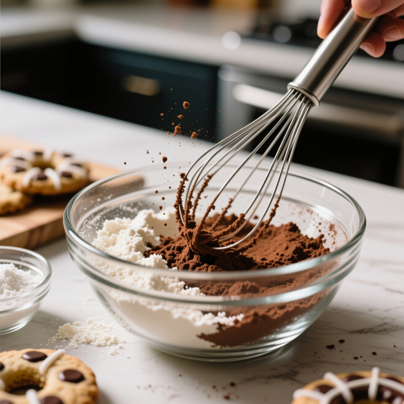 Step 4: Whisk the dry ingredients separately
