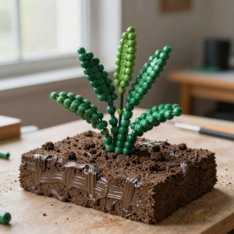 Step 7 (Method 3): Build a Painted Styrofoam “Soil” Base