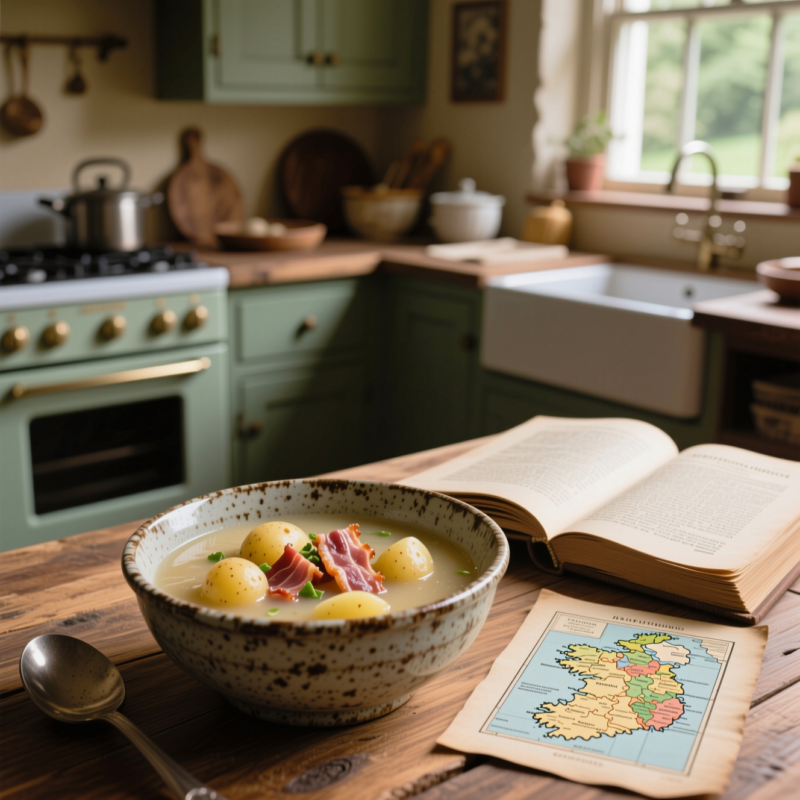 Irish Potato and Bacon Soup Recipe Step 1: Know where this soup comes from