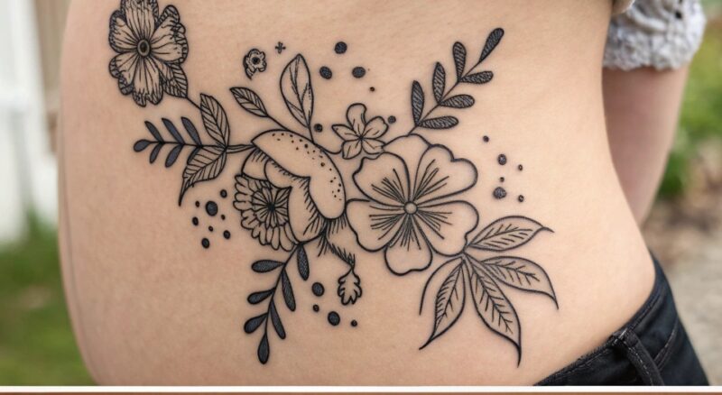 10 Creative Henna Flower Stomach Design ideas -showing--henna-stomach-flower-d(1)