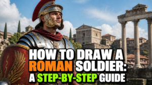 how to draw a roman soldier