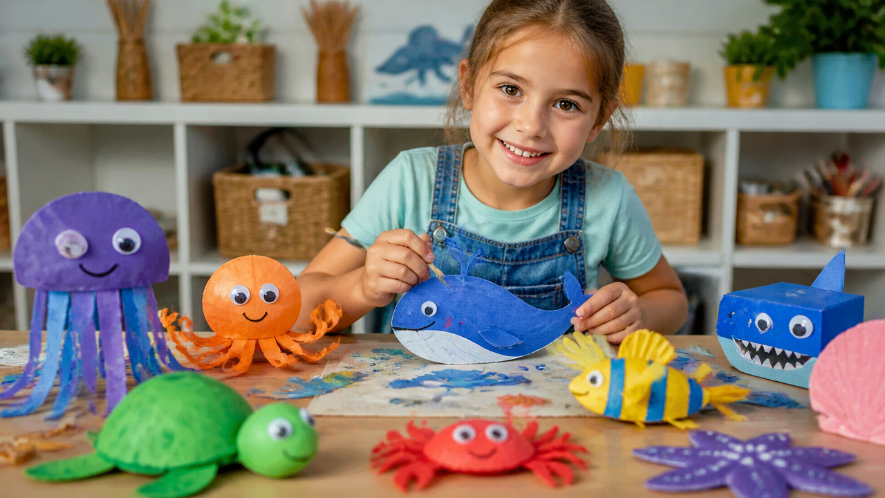 14 Fun Ocean Animal Crafts for Little Explorers