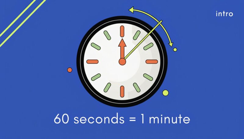 a bright classroom style clock graphic with the se1