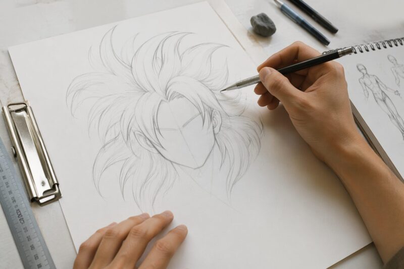 Step 3: Drafting Hair and Anatomy