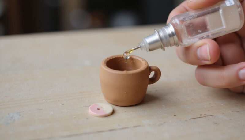 DIY Coffee Cup Clay Magnets: A Step-by-Step Guide for Beginners 6 Step 4: Attaching the Magnet