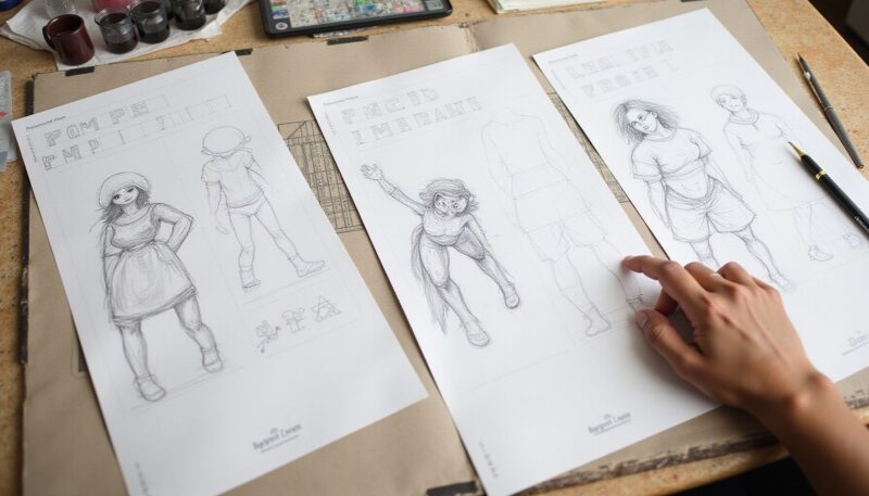 12 Anime Sketch Ideas That Level Up Your Art Without Getting Stuck 7 5. Lighting and Shadow Mapping