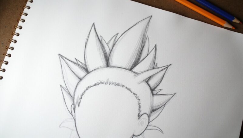 Step 3: Structuring the Signature Spiky Hair