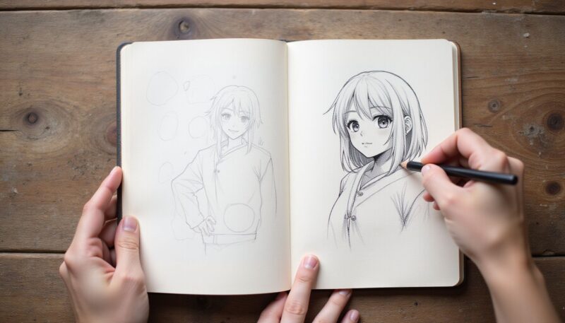 Step 3: Draw With Erasable Construction Lines Every Time