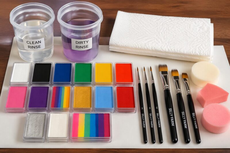 How to Apply Simple Face Paint Safely: Step-by-Step for Beginners 4 Step 2: Activate the paint to a creamy consistency