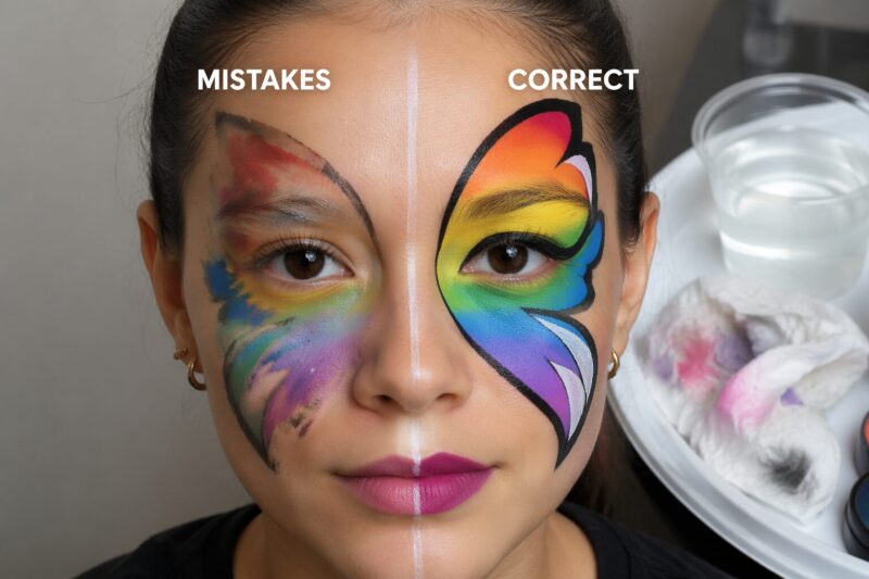 How to Apply Simple Face Paint Safely: Step-by-Step for Beginners 6 Step 4: Use one-stroke or split-cake techniques for quick gradients