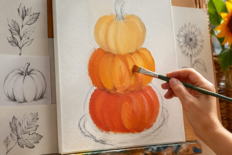 Step 3: Blocking in Fall Motifs