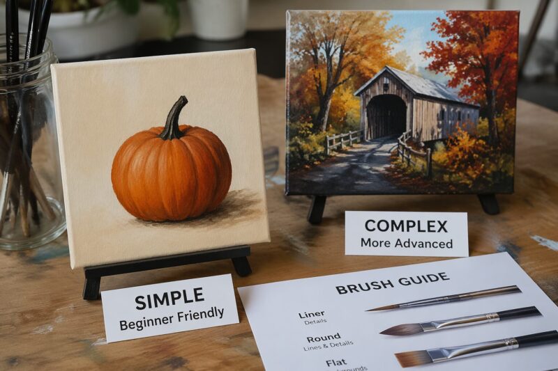 11 Genius DIY Fall Canvas Painting Ideas for Beginners That Actually Work 6 4. Floating Fall Leaf — Minimalist Focal Point With Expressive Brushwork