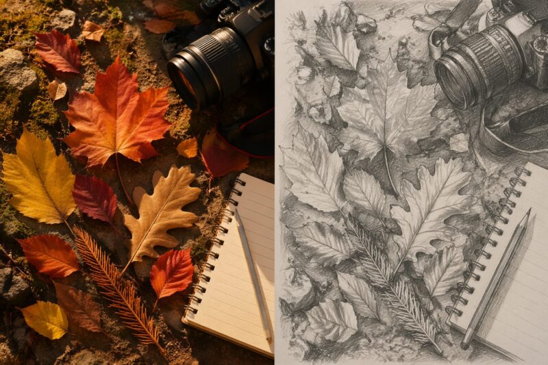 Step 1: Gather Reference Images and Observe Real Autumn