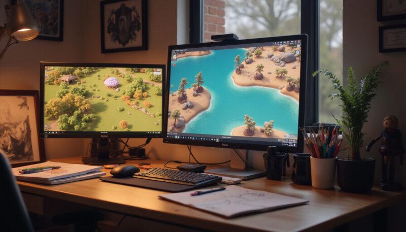 2. The Vibrant Game Scenery