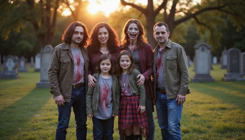 9 Practical Family Zombie Poses for a Photoshoot 10 Creative Family Zombie Poses for a Spooky Photoshoot